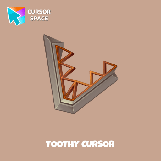 Toothy cursor arrow cursor